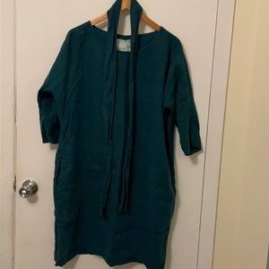 November tunic/dress in emerald